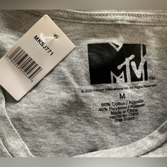 MTV Women’s Loose Fit T-Shirt. Colorful. NWT. Size M - Picture 5 of 5